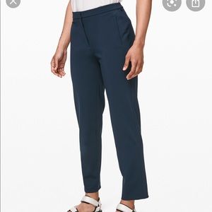 lululemon navy on the move trouser
